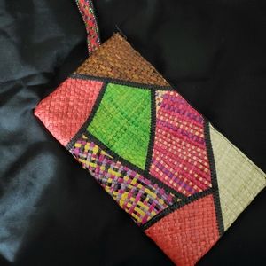 Raffia(straw) wristlet